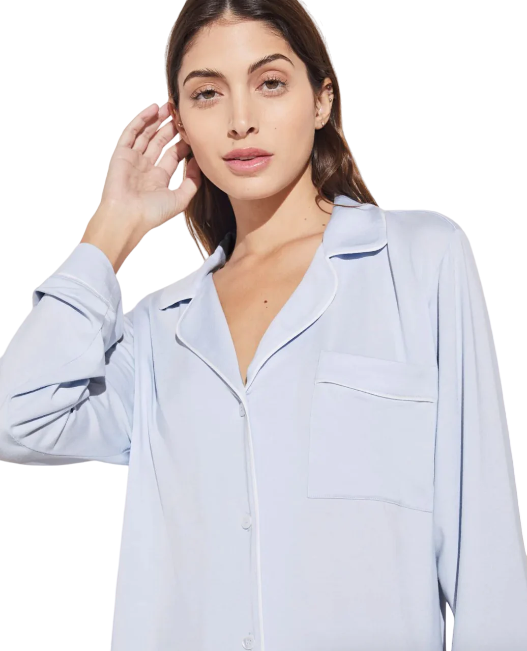 Gisele Long PJ Set - Ice Blue
