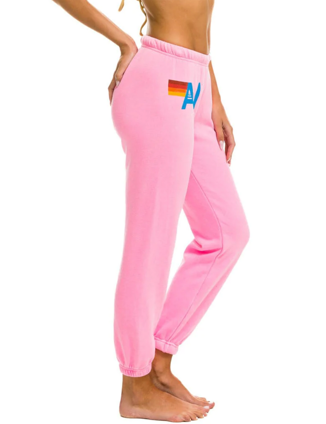 Logo Sweatpants, Neon Pink